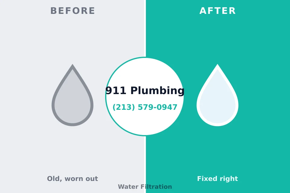 Before and after: plumbing repair Estancia, NM